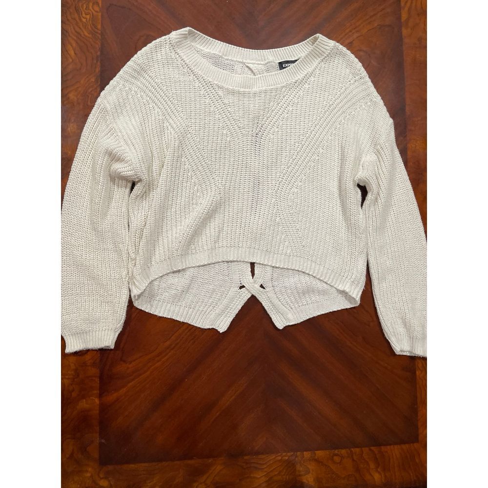 Express Cable Knit‎ Split Back Sweater size small